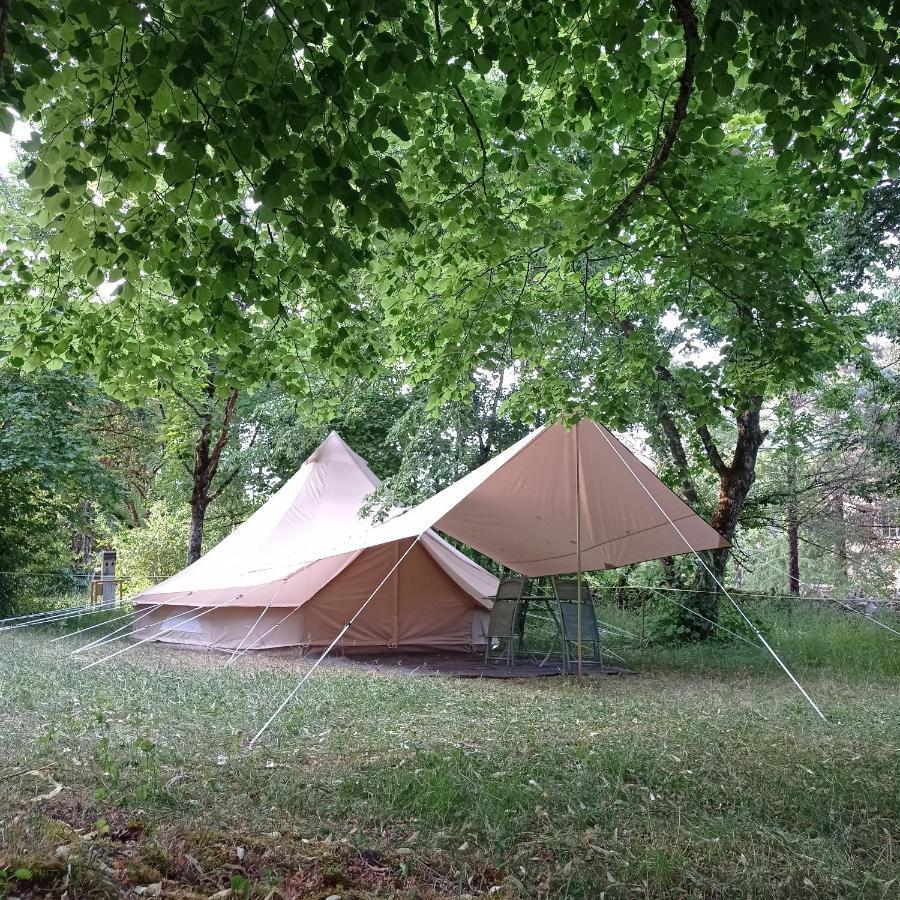 Camping Le Bel Air Mobil Home Le Cornouiller 4 Personnes Limogne-en-Quercy Eksteriør billede